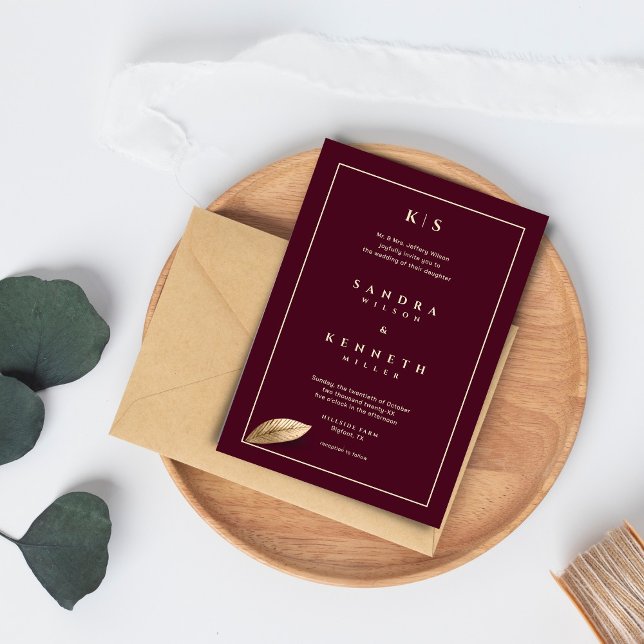 Invitation Classique & Élégant I Rose bulgare I Mariage (Créateur téléchargé)