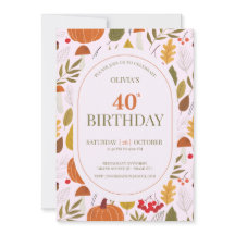 Classique floral automnal feuilles roses citrouill