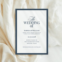 Classique Luxe | Élégant mariage bleu marine et bl