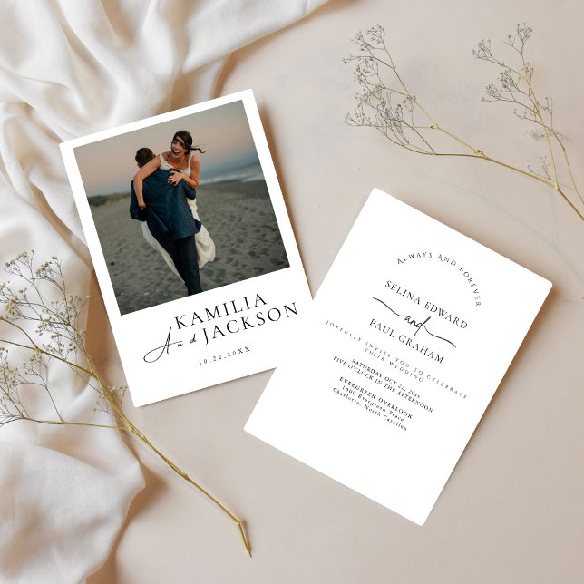 Invitation Classique Moderne | Élégant Minimaliste | Modifiab (Classic Modern Invitaion )