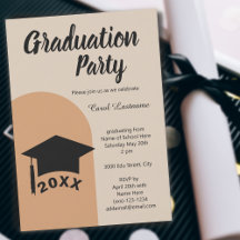 Classique moderne Terracotta Beige Arch Grad Party