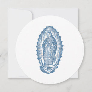 Invitation Classique Notre-Dame de Guadalupe avec Roses