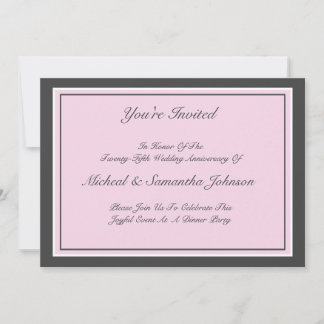 Invitation Classique pour une Fête d'Anniversaire