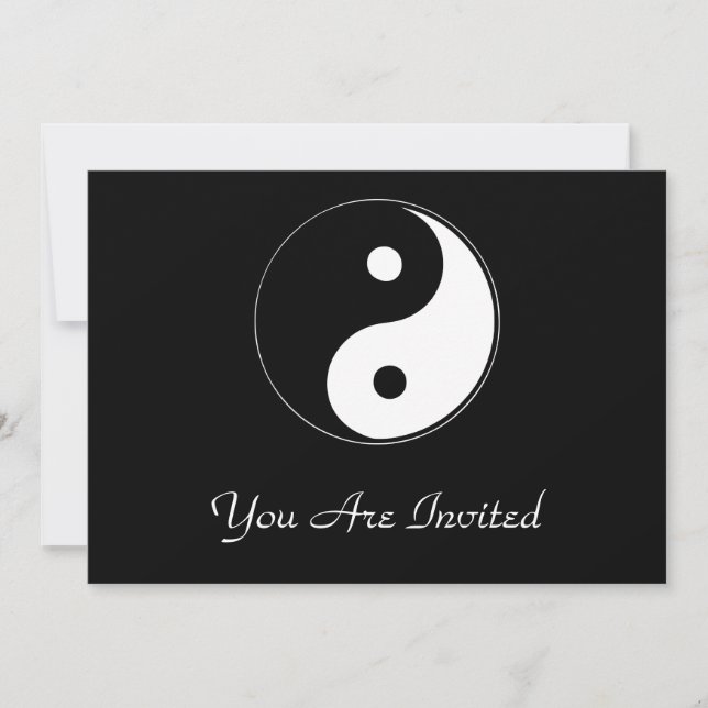 Invitation Classique Yin Yang (Devant)