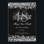 Invitation Classy 18th Birthday Party étincelles Argent<br><div class="desc">Elégante et classe 18e anniversaire fête étincelle modèle d'invitation en argent. Avec lumières,  cordes et étincelles. Produits correspondants disponibles.</div>