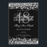 Invitation Classy 18th Birthday Party étincelles Argent<br><div class="desc">Elégante et classe 18e anniversaire fête étincelle modèle d'invitation en argent. Avec lumières,  cordes et étincelles. Produits correspondants disponibles.</div>