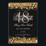 Invitation Classy 18th Birthday Party Sparkles Gold<br><div class="desc">Elégant et classe 18e anniversaire fête étincelle modèle d'invitation Gold. Avec lumières,  cordes et étincelles. Produits correspondants disponibles.</div>