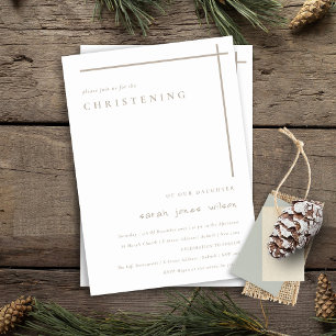 Invitation Classy Elegant Minimal Duky Typographie Christenin