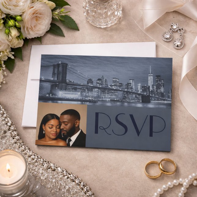 Invitation Classy & Timeless NYC Wedding RSVP  (Créateur téléchargé)