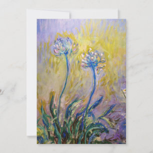 Invitation Claude Monet - Agapanthus