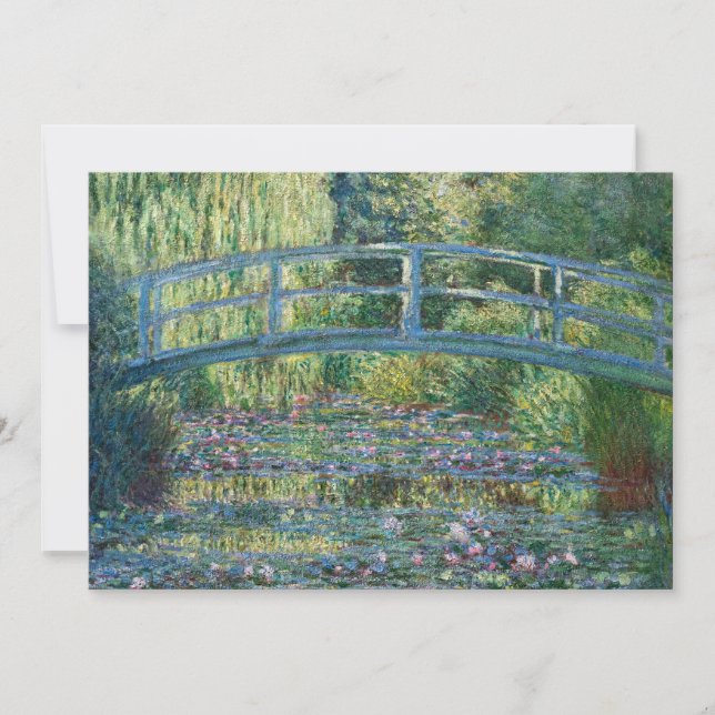Invitation Claude Monet - Bassin de Nymphéas, Harmonie Verte (Devant)