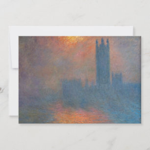 Invitation Claude Monet - Chambres du Parlement Londres