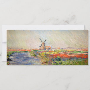Invitation Claude Monet - Champ de tulipes en Hollande