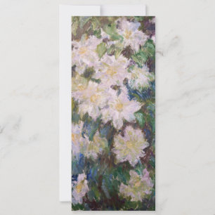 Invitation Claude Monet - Clematis blanc