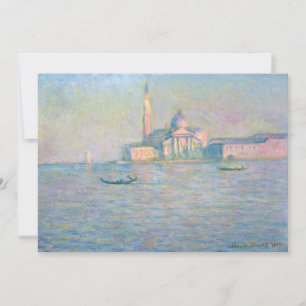 Invitation Claude Monet - Eglise de San Giorgio Maggiore