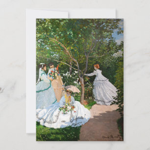 Invitation Claude Monet - Femmes au jardin