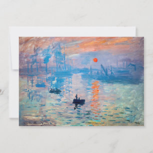 Invitation Claude Monet - Impression, soleil levant