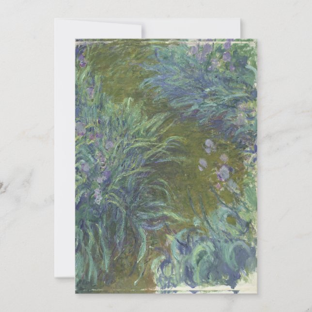 Invitation Claude Monet - Irises (Devant)