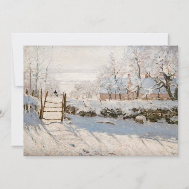 Invitation Claude Monet - La Pie (Devant)