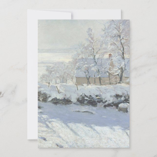 Invitation Claude Monet La Pie (Devant)