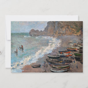 Invitation Claude Monet - La plage d'Etretat