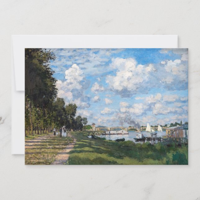 Invitation Claude Monet - Le Bassin d'Argenteuil (Devant)