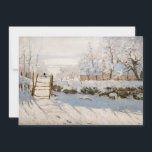 Invitation Claude Monet - Le Magpie<br><div class="desc">The Magpie / La Pie - Claude Monet,  Huile sur toile,  1868-1869</div>