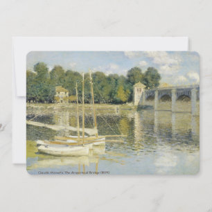 Invitation Claude Monet Le Pont Argenteuil (1874)