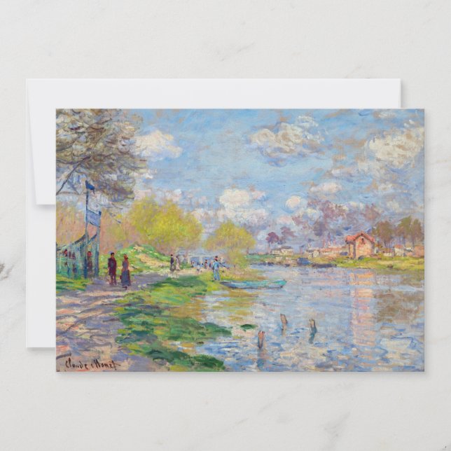 Invitation Claude Monet - Le Printemps au bord de la Seine (Devant)