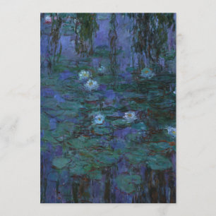 Invitation Claude Monet - Lentilles bleues d'eau