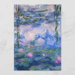 Invitation Claude Monet - Lys d'eau 1919<br><div class="desc">Claude Monet - Water Lilies 1919. La célèbre peinture artistique.</div>