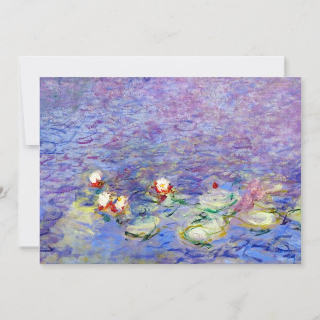 Invitation Claude Monet - Nymphéas (Devant)