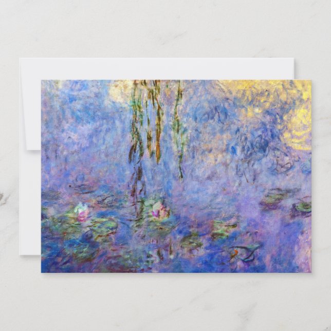 Invitation Claude Monet - Nymphéas (Devant)
