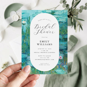 Invitation Claude Monet Nymphéas Baby Shower de Mariée