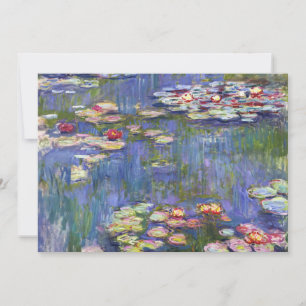 Invitation Claude Monet - Nymphéas / Nénuphars