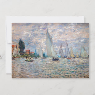 Invitation Claude Monet - Régate de bateaux à Argenteuil
