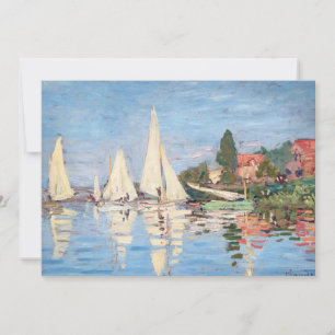 Invitation Claude Monet - Régates à Argenteuil