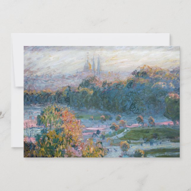 Invitation Claude Monet - Vue des Tuileries, étude (Devant)