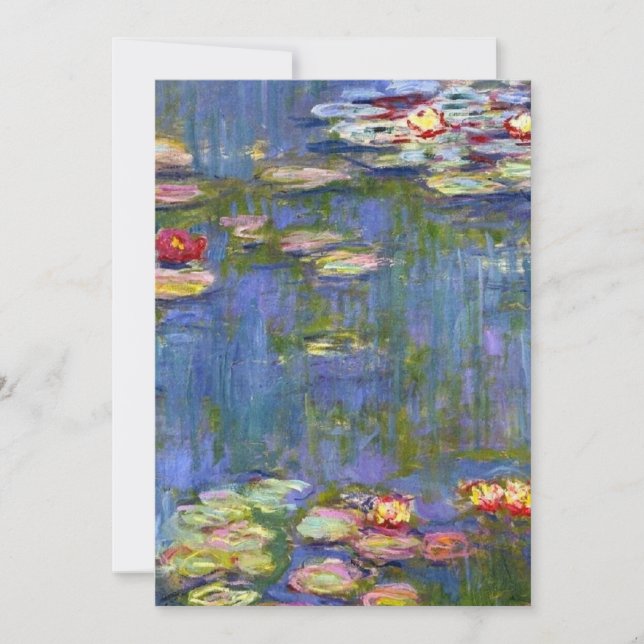 Invitation Claude Monet Water Lilies 1916 (Devant)