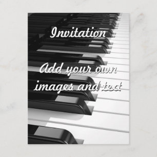 Invitation Clavier de piano
