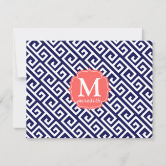 Invitation Clé bleue de la marine Personnalisée