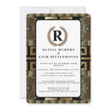 Clé grecque classique formelle de couronne de laur