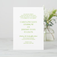 Clean Lime Green QR Code Mariage élégant