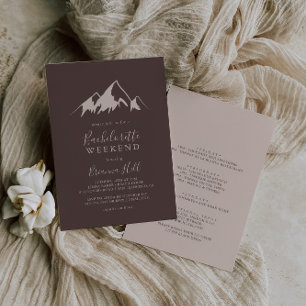 Invitation Clear Mountain Country Bachelorette Week-end