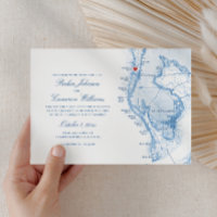 Clearwater Beach FL Map Élégant Mariage Bleu