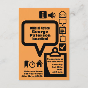 Invitation Clipart Choisir votre couleur2 Partie de retrait p