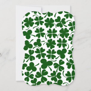 Invitation Clocher shamrock chanceux