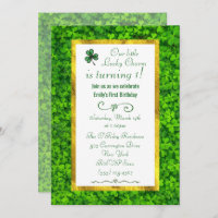 Clocher vert avec huile d'or FAUX 1er anniversaire