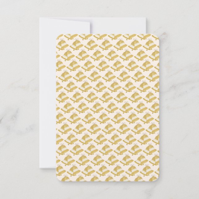 Invitation Cloches mariages (vierges au verso) (Devant)