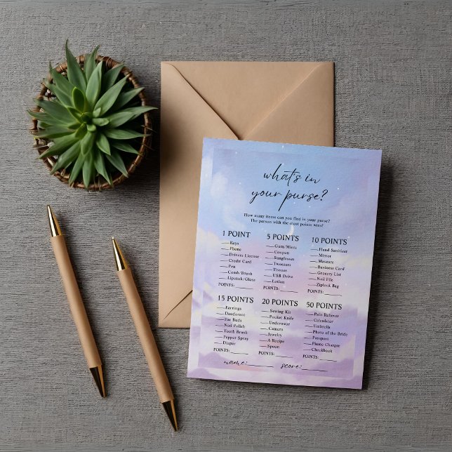 Invitation Cloud 9 Ce qui est dans votre jeu de Fête des mari (Créateur téléchargé)